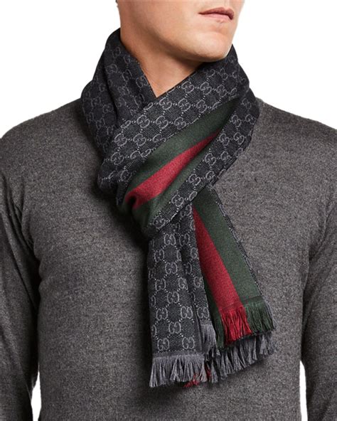 how to wear a gucci scarf men|cheap Gucci scarf men.